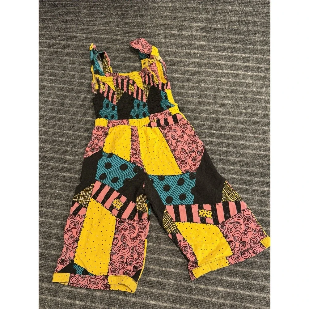 Disney Hot Topic Sally Nightmare Before Christmas Overalls Jumpsuit Girls 3T